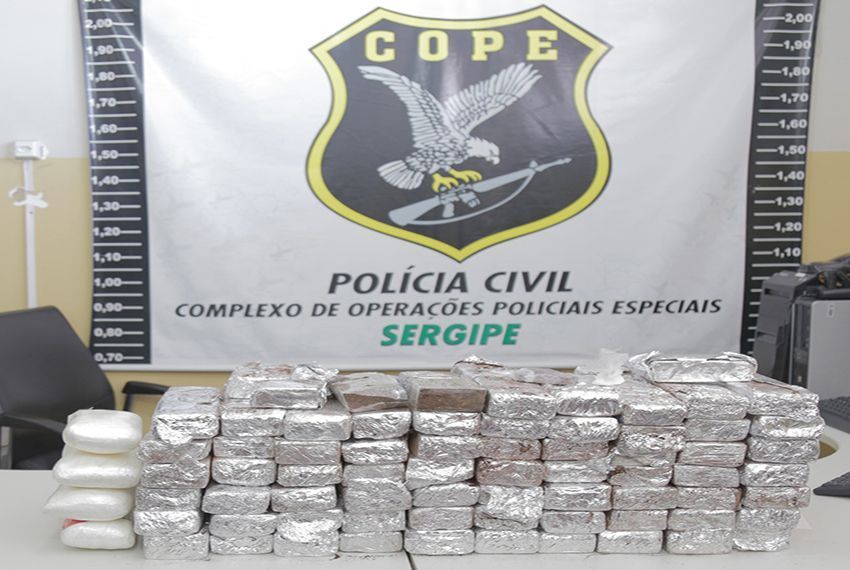Policiais apreendem mais de 70Kg de drogas em Cristinápolis