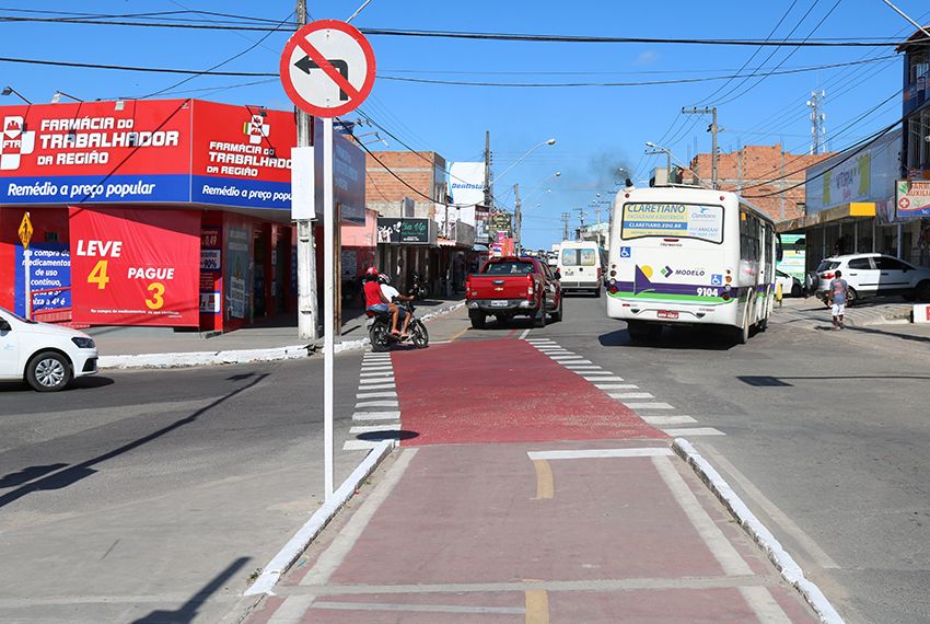 Iniciada a revitalização de ciclovia na avenida Santa Gleide