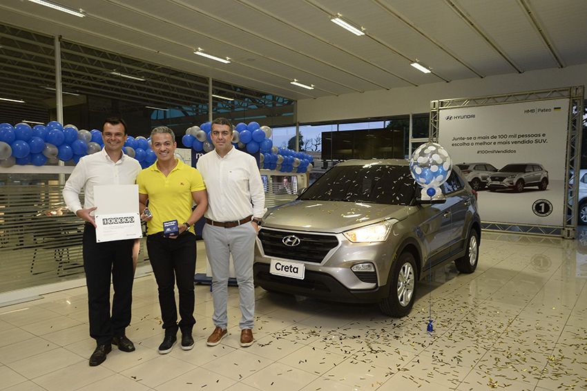Hyundai comemora 100 mil veículos Creta vendidos no Brasil