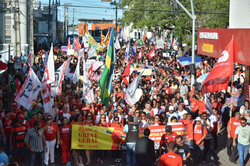 Protesto mobiliza Centrais Sindicais no dia 30 de maio