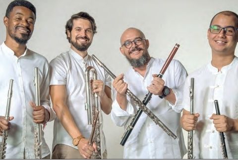 Quarteto de Flautas da Bahia fará concerto