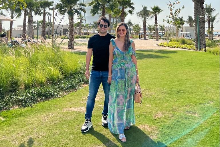 Matheus Cândido e Mayara Barcelos em Dubai