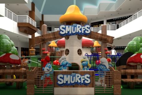 Vila dos Smurfs é a atração do Shopping Jardins para a criançada
