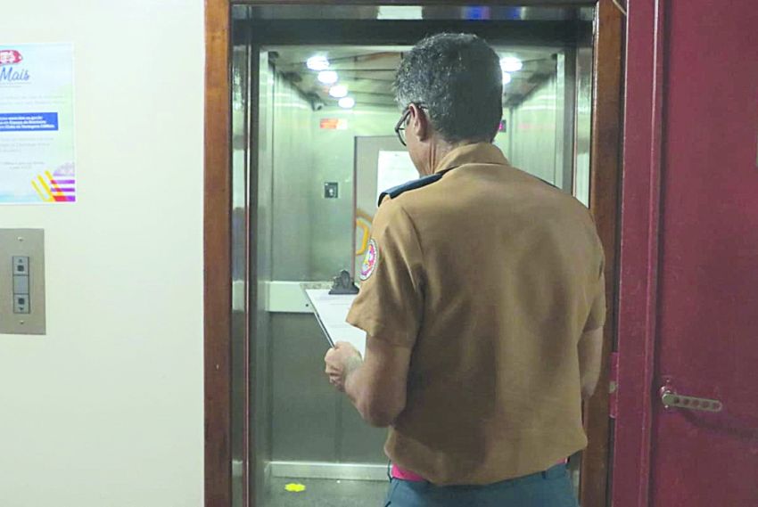 Uso de elevadores: Bombeiros alerta sobre importância de seguir orientações de segurança