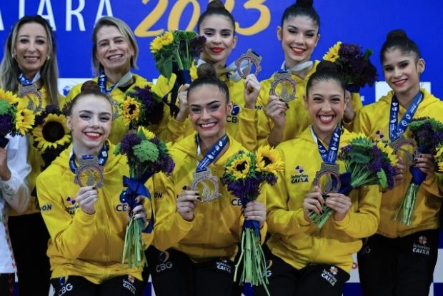 Seleção Brasileira de Ginástica Rítmica conquista vaga no Pan-Americano no Chile