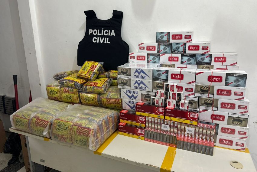 Polícia apreende fardos de fumo falsificado na feira de Itabaiana