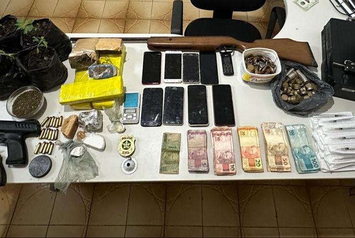 Operação conjunta prende investigados por tráfico de drogas em Graccho Cardoso