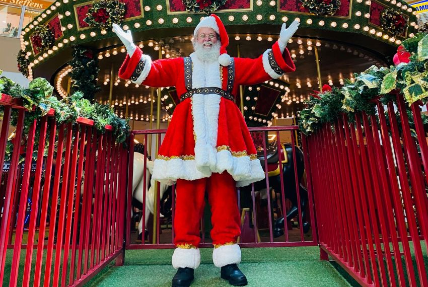 Papai Noel chega ao RioMar Aracaju