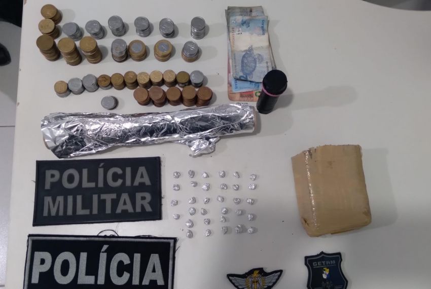 Operação conjunta apreende drogas durante cumprimento de mandados de busca em Malhador