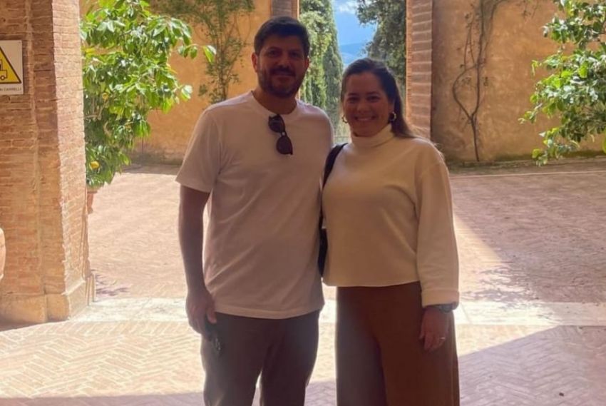 Christian Vasconcelos e Camila Mutti estão na Itália