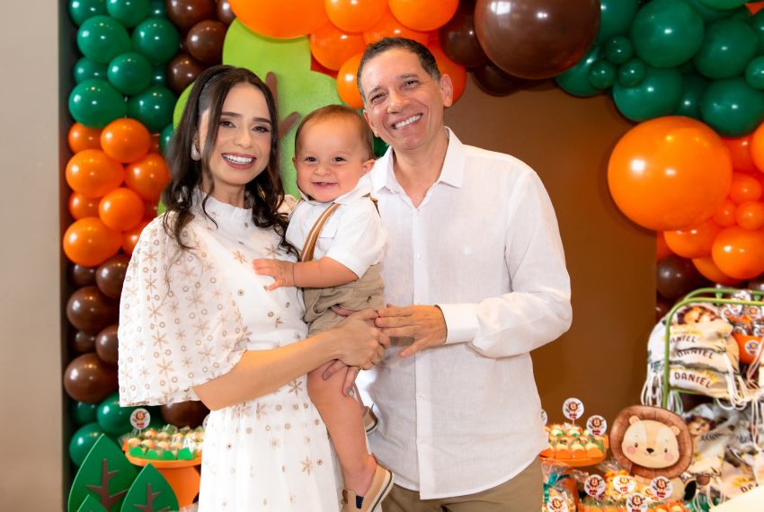 Breno Azevedo e Márcia Azevedo celebram o primeiro aninho de Daniel