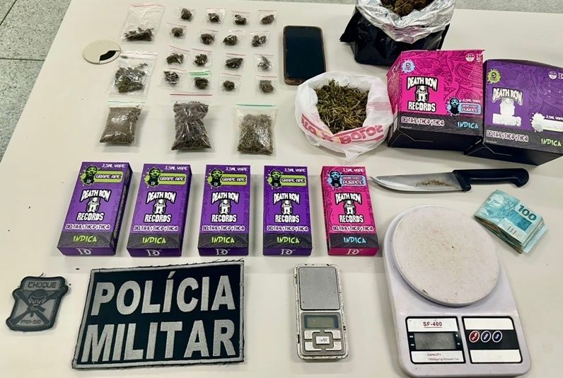 Casal é preso por tráfico de drogas no bairro Lamarão, em Aracaju