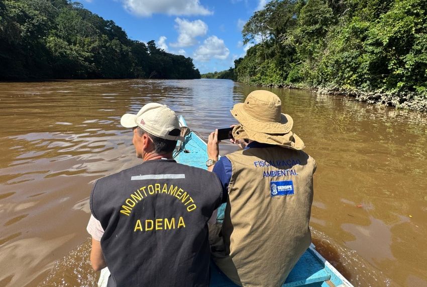 Adema investiga mortandade de peixes no riacho Cuí, em Estância