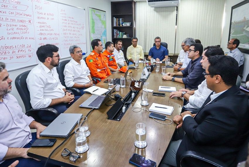 Fábio Mitidieri lidera reunião e anuncia reforço na segurança hídrica de Sergipe