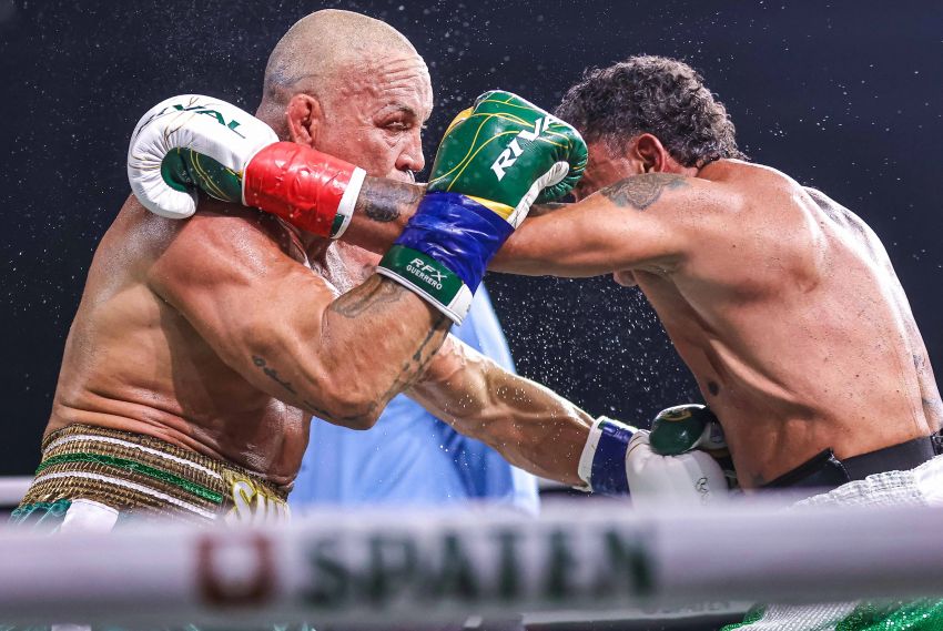 Popó vence Wanderlei Silva por desclassificação em noite caótica