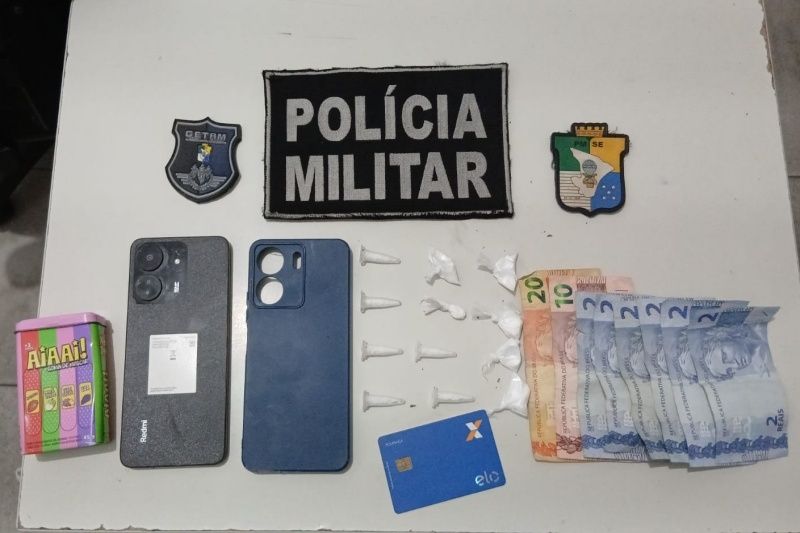 PMSE apreende drogas na Rodovia SE-270 em Lagarto