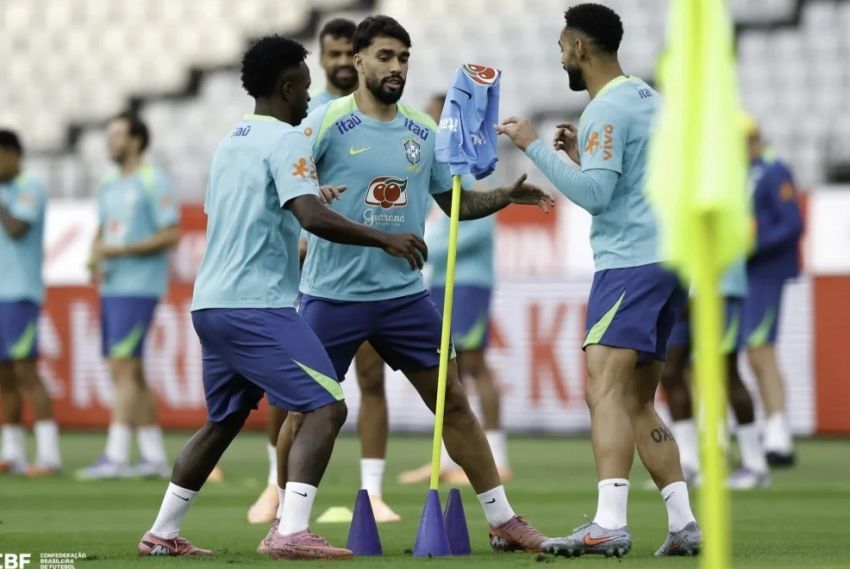 Seleção realiza último treino visando duelo com o Japão