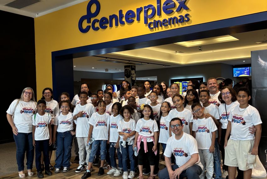 CRCSE Voluntário promove sessão de cinema para 34 crianças