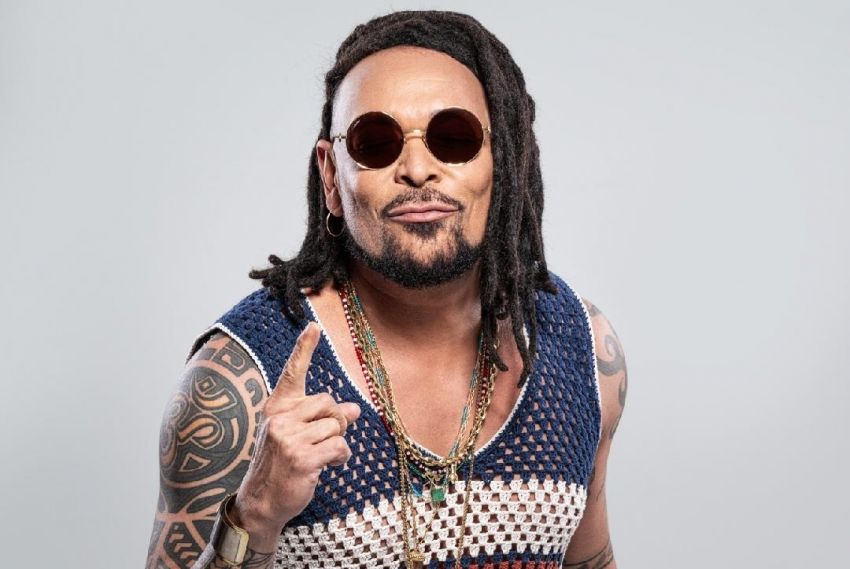 Jau e Jorge Aragão juntos no Pôr do Jau em Aracaju