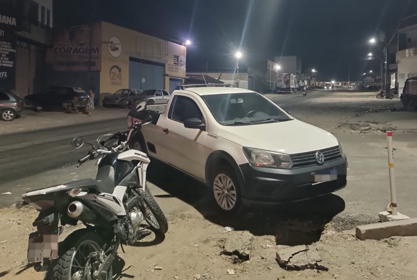Acidente entre moto e carro deixa ferido na rodovia SE-170