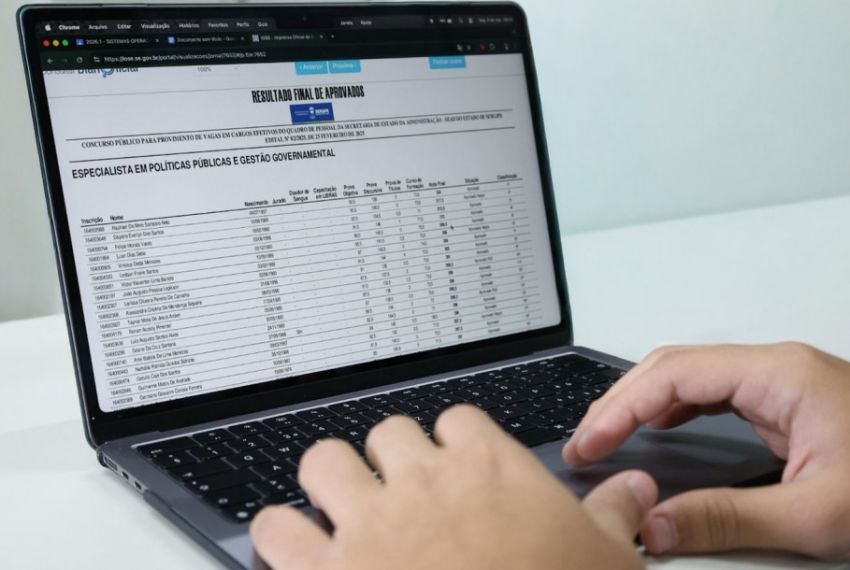 Governo de Sergipe publica resultado final do concurso público