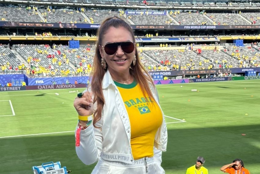 A bancária Jeane Mércia nos EUA