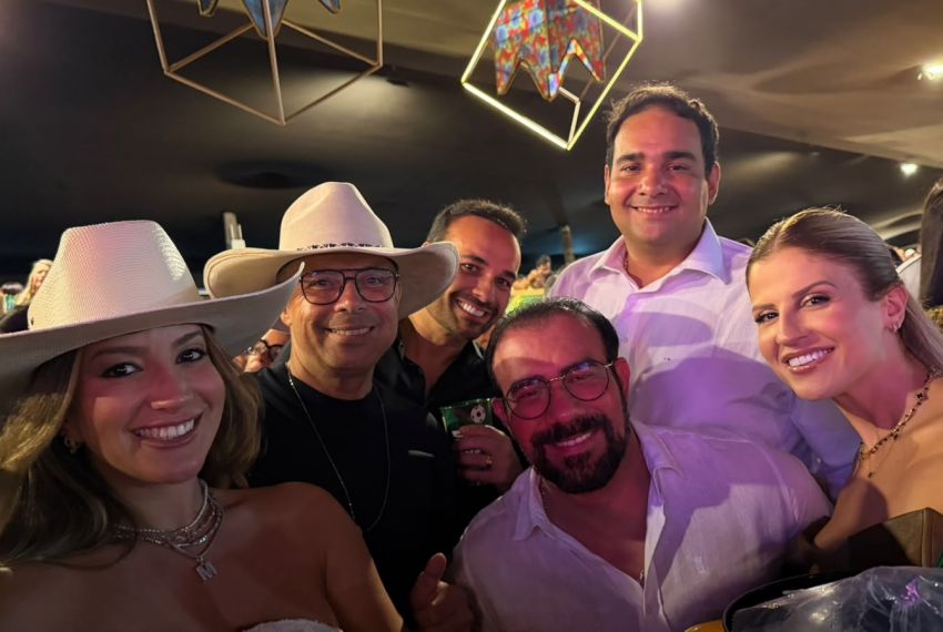 Dr. Ricardo Araújo e Geovana Costa são recebidos pelo governador