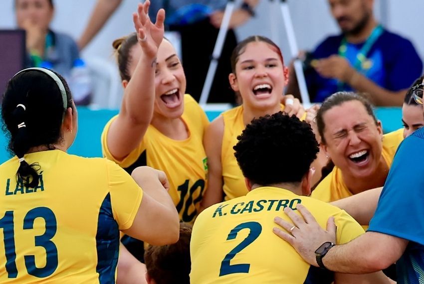 Brasil vai invicto às semis do vôlei sentado nos Para-Sul-Americanos