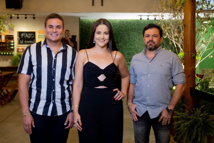 Rose Araújo, Robson Rodrigues e Renato Lima inauguraram Boteco