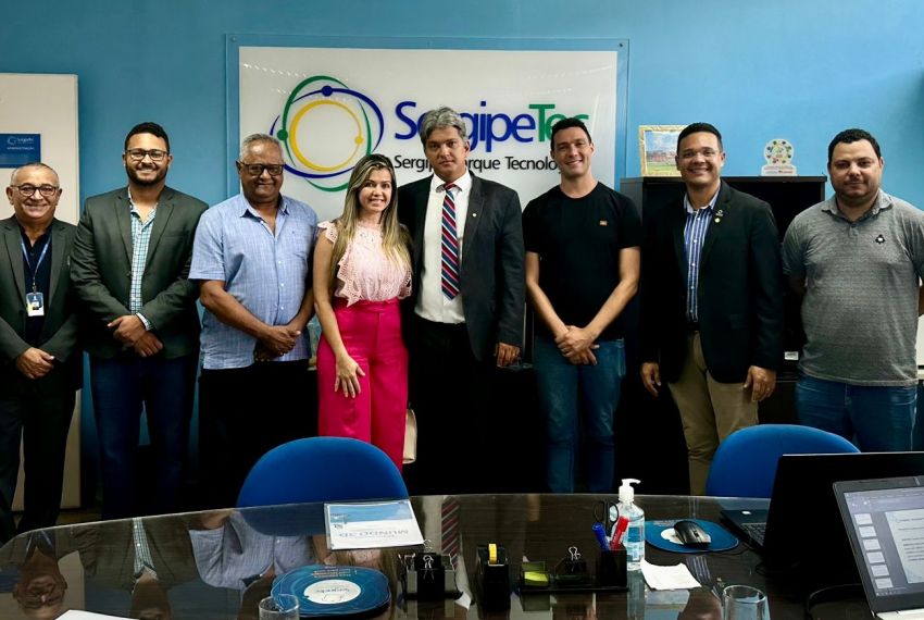 SergipeTec recebe a visita do deputado estadual Dr. Samuel Carvalho