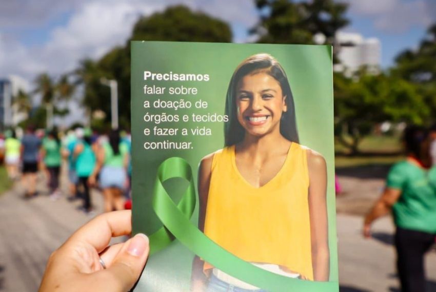 Saúde realiza caminhada em conscientização à doação de órgãos e tecidos