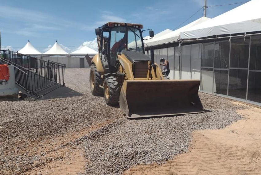 Emurb prepara área do evento com intervenções urbanísticas