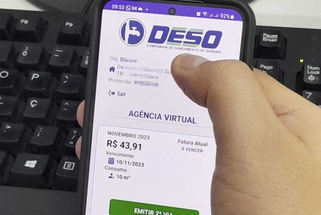 Deso moderniza fatura de água e aumenta informações