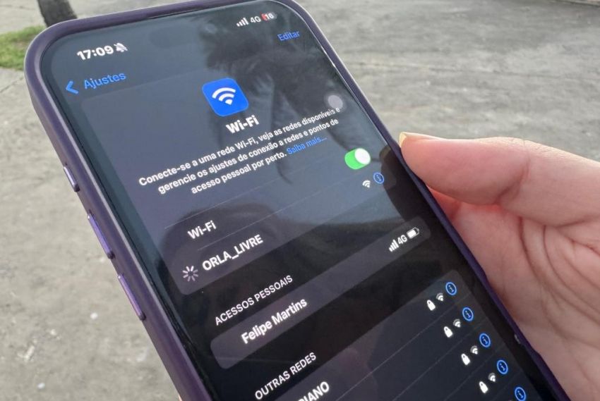 Wi-Fi gratuito é disponibilizado na praia da Cinelândia