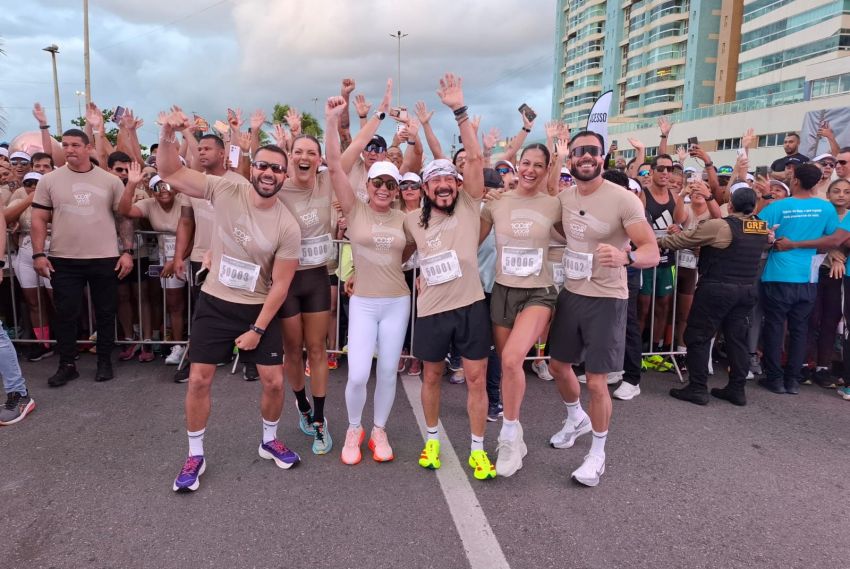 Corrida 100% você agita a orla de aracaju com energia, música e alto astral