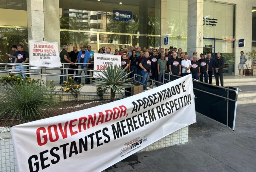 Auditores fiscais voltam a protestar nesta quinta-feira em frente à Alese