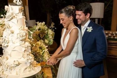 Albano Franco e a alagoana Letícia Agra oficializaram a união