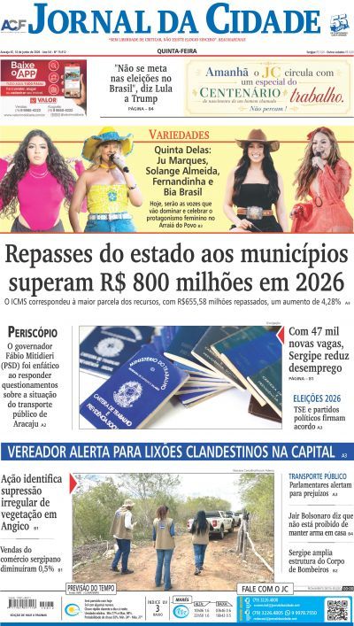 _nmCapa do JC de hoje - 18/06/2026